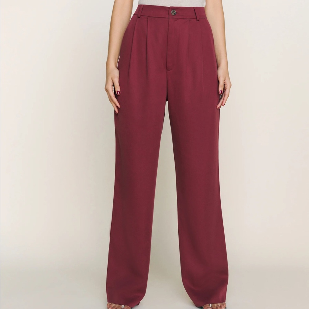 NWT Reformation Mason Pant size 4 Chianti